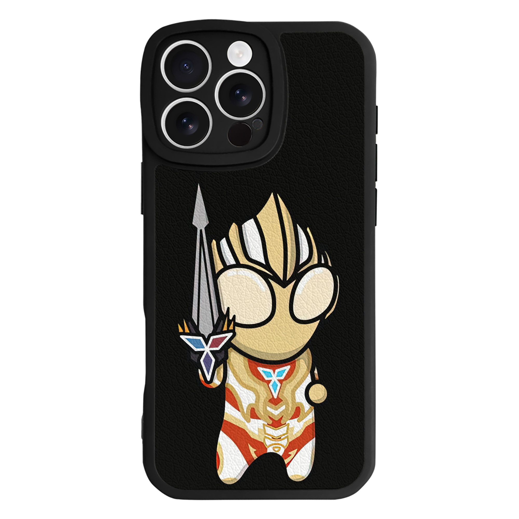 （画像用） ウルトラマン Ultraman 【iPhone 16シリーズ対応】シリコンスマホケース（レザー調） 材質：シリコン